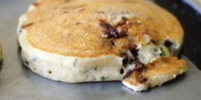 Рецепт оладий с базиликом и шоколадом