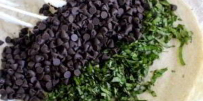 Рецепт оладий с базиликом и шоколадом