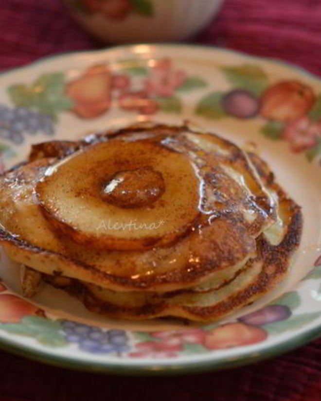 Рецепт оладий с грушей