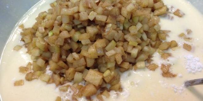 Рецепт оладий яблочно-кабачковые с творогом