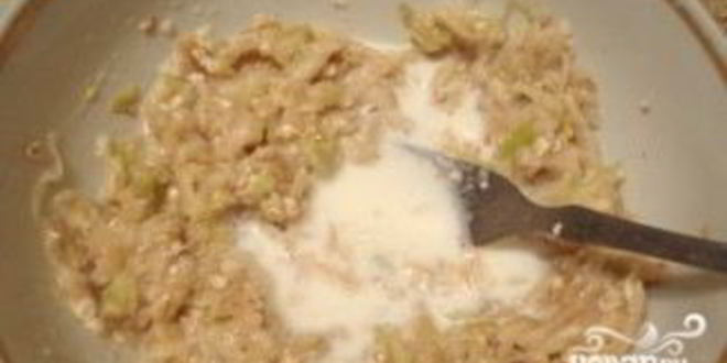 Рецепт овсяно-яблочных оладьи