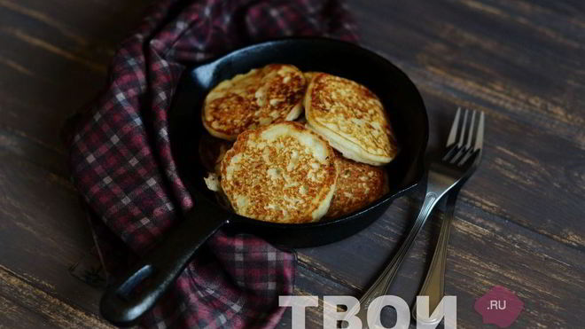 Рецепт постных яблочных оладий