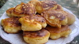 Рецепт Пышных оладий с яблоками