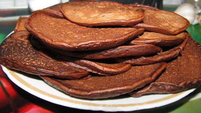 Рецепт шоколадных оладий