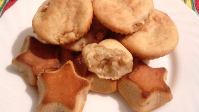 Рецепт яблочных оладий в духовке