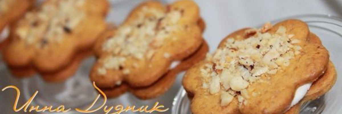 Рецепт Медового печенья с орешками