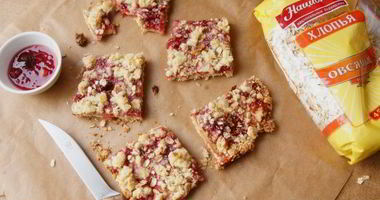 Рецепт Овсяно-малинового печенье