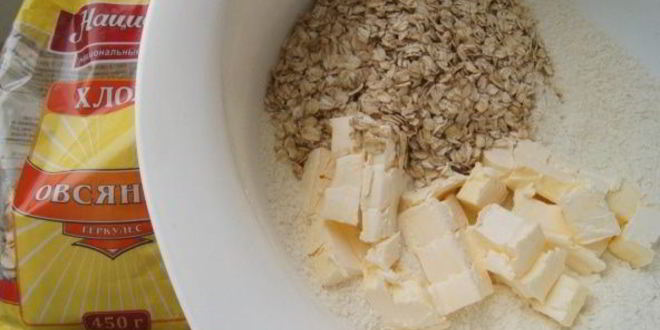 Рецепт овсяно-малинового печенье