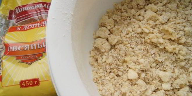 Рецепт овсяно-малинового печенье