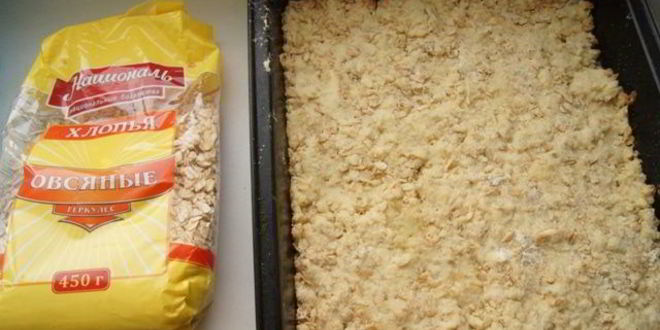 Рецепт овсяно-малинового печенье