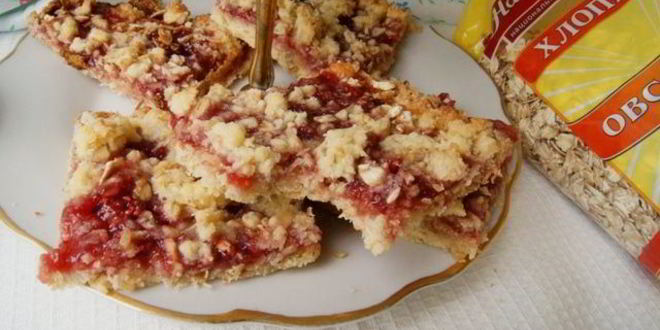 Рецепт овсяно-малинового печенье