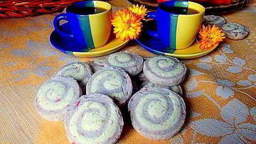 Рецепт Печенья малиново-ореховое