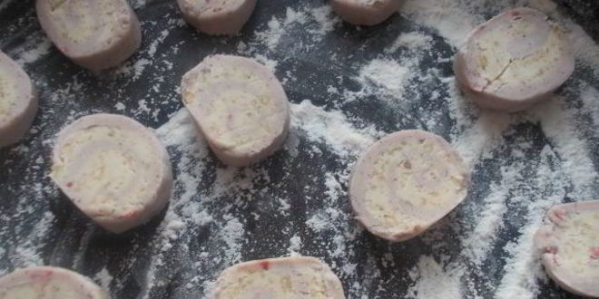 Рецепт печенья малиново-ореховое