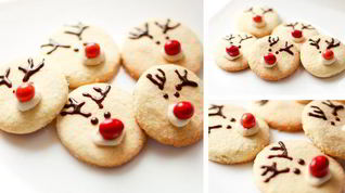 Рецепт Песочного печенья Новогодние олени