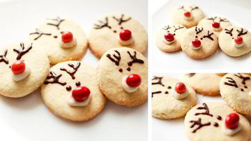 Рецепт Песочного печенья Новогодние олени