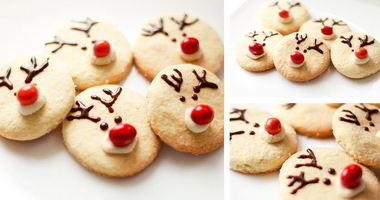 Рецепт Песочного печенья Новогодние олени