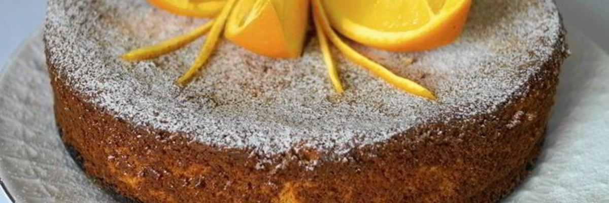 Рецепт Апельсинова-миндального пирог без муки