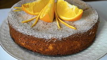 Рецепт Апельсинова-миндального пирог без муки