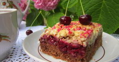 Рецепт Ароматного вишневого пирога