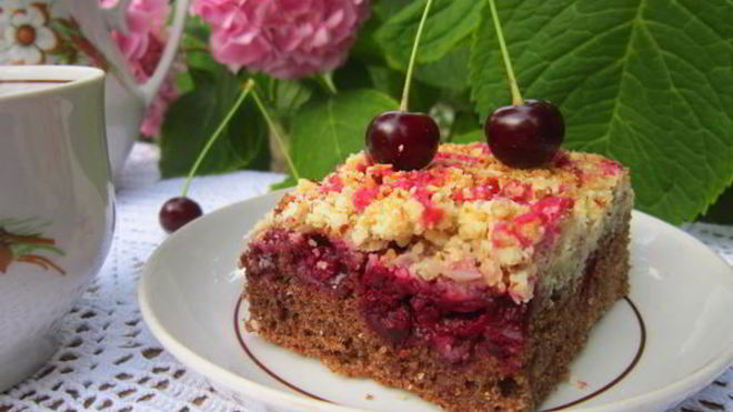 Рецепт ароматного вишневого пирога