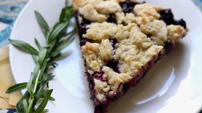 Рецепт черничного пирога с иссопом