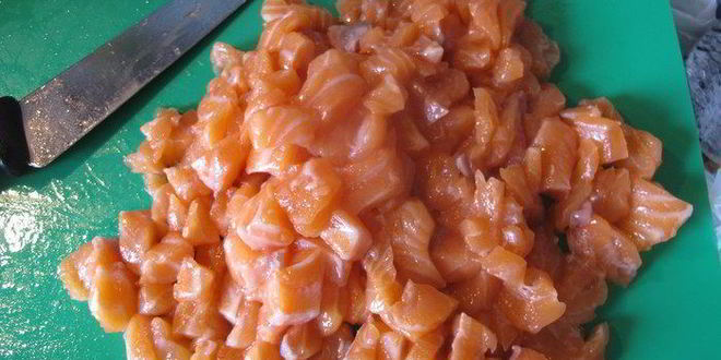 Рецепт диетического киша с лососем из спельты