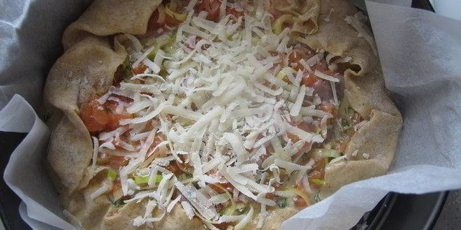 Рецепт диетического киша с лососем из спельты