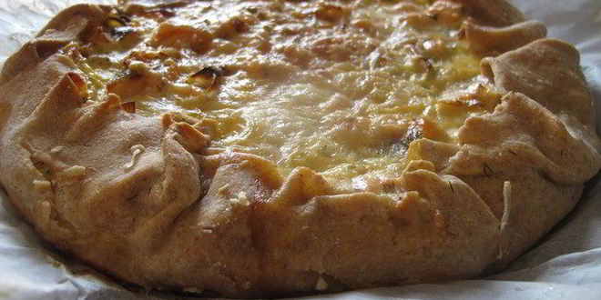 Рецепт диетического киша с лососем из спельты