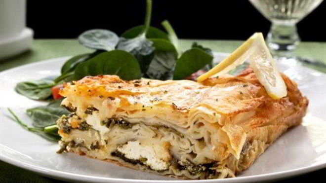 Рецепт греческого пирога со шпинатом и фетой