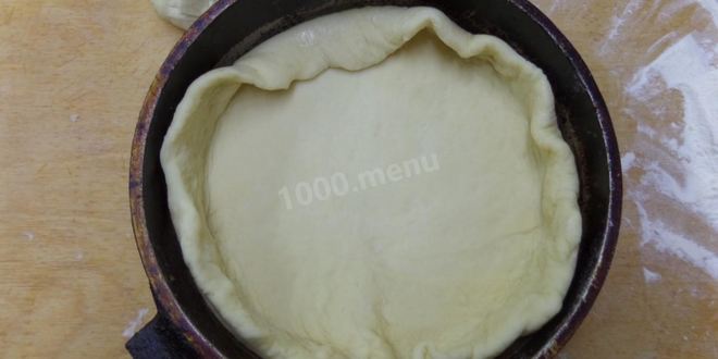 Рецепт персикового пирога на дрожжевом тесте