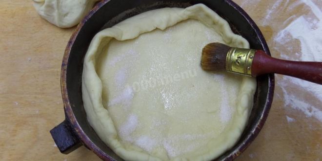 Рецепт персикового пирога на дрожжевом тесте