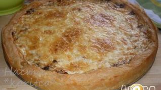 Рецепт Пирога из картофельного теста с мясом и грибами