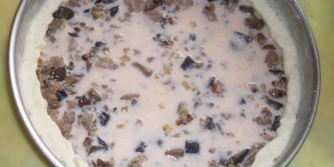 Рецепт пирога из картофельного теста с мясом и грибами