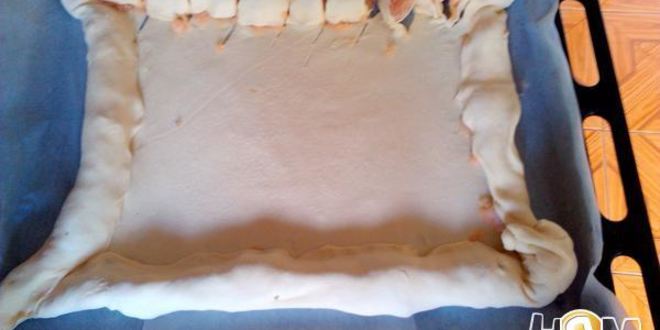 Рецепт пирога розочки с фаршем и грибами