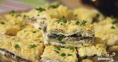 Рецепт Пирога с груздями и картошкой