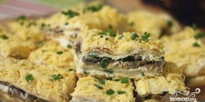 Рецепт Пирога с груздями и картошкой