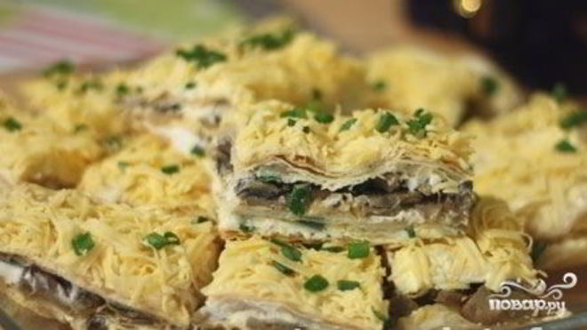 Рецепт пирога с груздями и картошкой