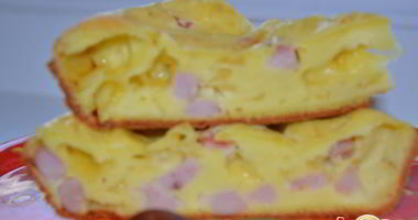 Рецепт Пирога с сыром и ветчиной