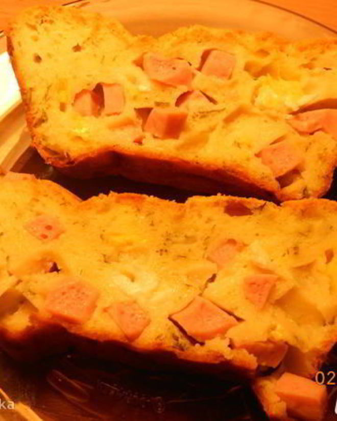 Рецепт пирога с сыром и ветчиной