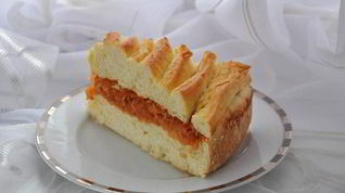 Рецепт Пирога с тушеной в томате капустой