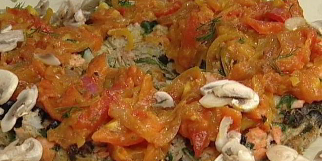 Рецепт рыбного пирога со шпинатом