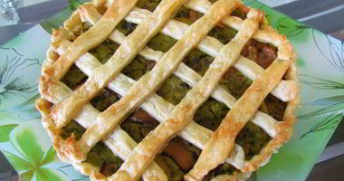 Рецепт Слоеного пирога с брокколи и шампиньонами