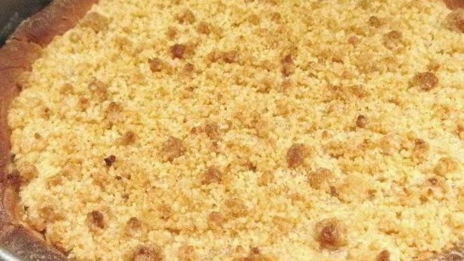 Рецепт творожного пирога с посыпкой