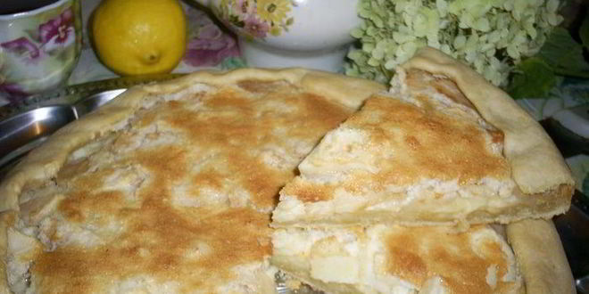 Рецепт яблочно-кремового пирог