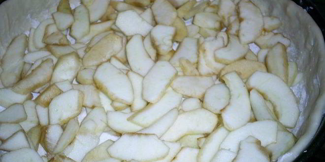 Рецепт яблочно-кремового пирог