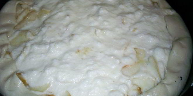 Рецепт яблочно-кремового пирог