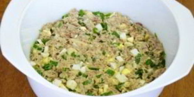 Рецепт заливного пирога с рыбой и яйцами