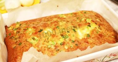 Рецепт Заливного пирога с яйцом и зеленым луком на кефире