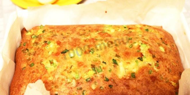 Рецепт заливного пирога с яйцом и зеленым луком на кефире