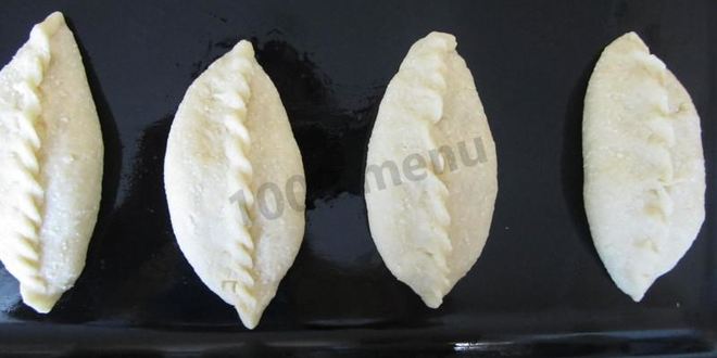 Рецепт пирожков из бездрожжевого теста с яблочной начинкой